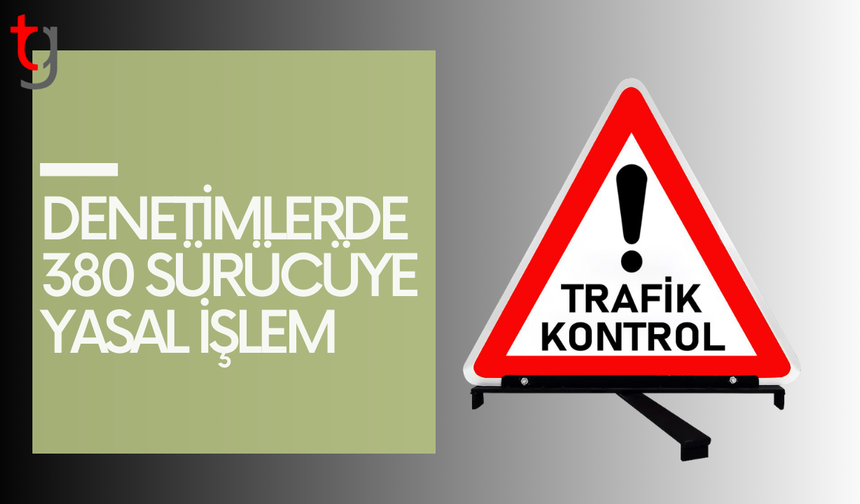 Ülke genelindeki denetimlerde 380 sürücüye işlem