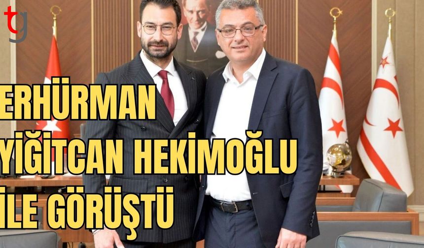 Erhürman, milli atlet Yiğitcan Hekimoğlu ile görüştü