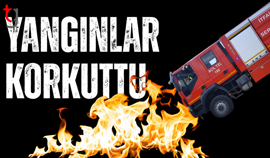 KKTC’de peş peşe yangınlar: Araçlar ve restoran zarar gördü