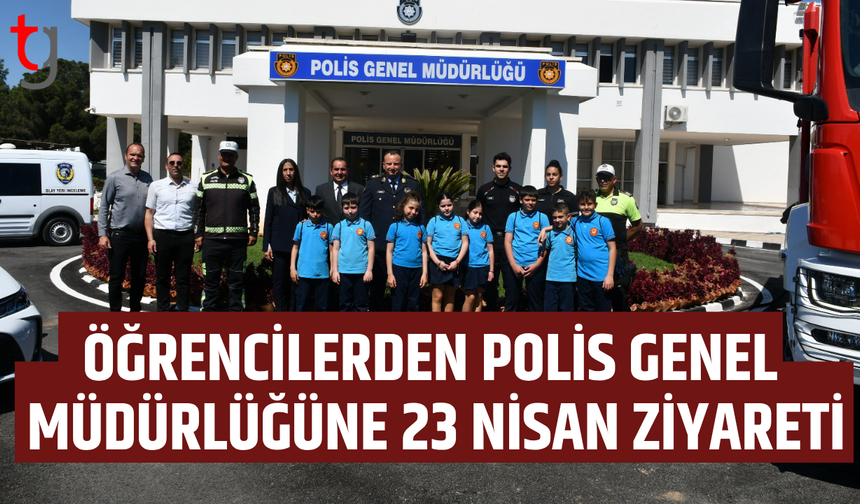 Öğrencilerden polis müdürlüğüne anlamlı ziyaret