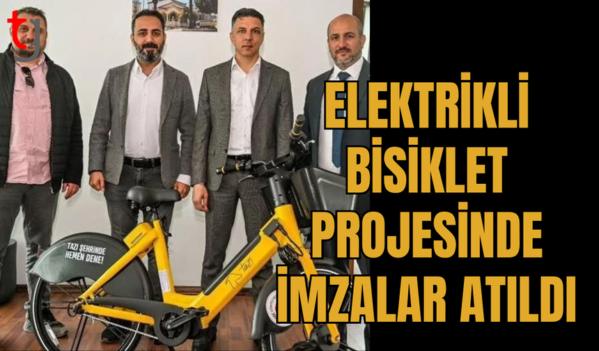 Elektrikli bisiklet sistemi için ihale tamamlandı, sözleşme imzalandı
