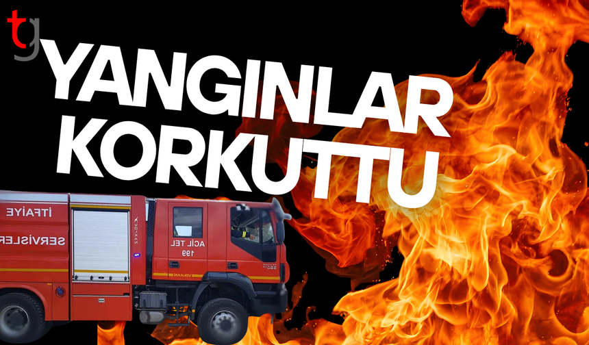 Lefkoşa ve Girne’de yangın paniği