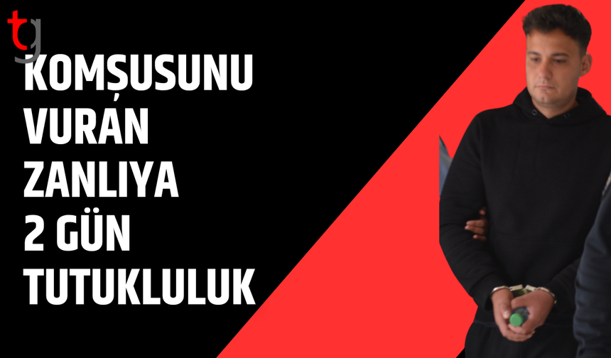 Gönyeli’de komşusunu tabancayla vurdu: Zanlı 2 gün tutuklu