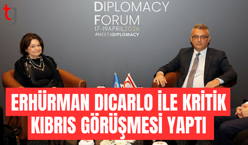 Erhürman DiCarlo ile Kıbrıs sorununu görüştü