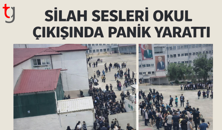 Okul çevresindeki silah sesleri paniğe yol açtı