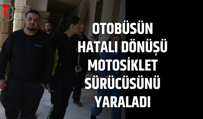 Otobüs sürücüsünün dikkatsiz manevrası kazaya neden oldu