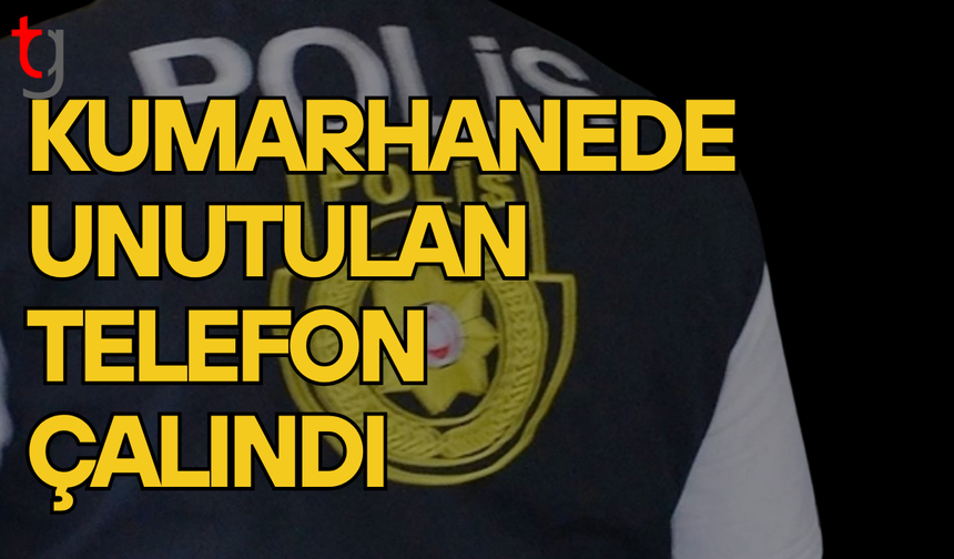 Girne’de kumarhanede unutulan telefon çalındı