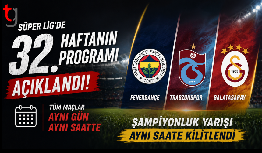 Süper Lig'de 32. haftanın programı açıklandı
