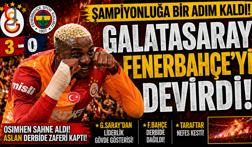 DERBİDE KAZANAN GALATASARAY!