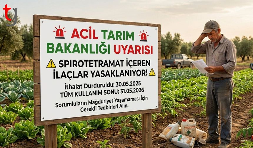 ÜRETİCİYE KRİTİK UYARI: O TARIM İLACININ KULLANIMI TAMAMEN YASAKLANIYOR!
