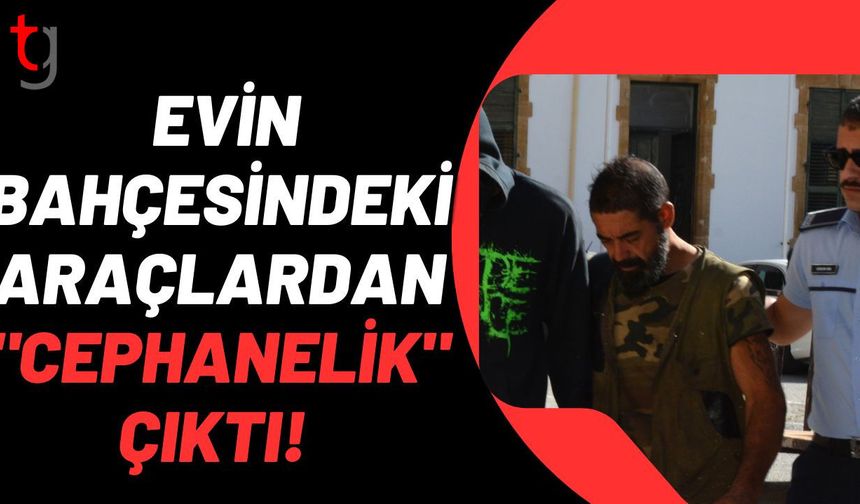 Evin Bahçesindeki Araçlardan "Cephanelik" Çıktı!