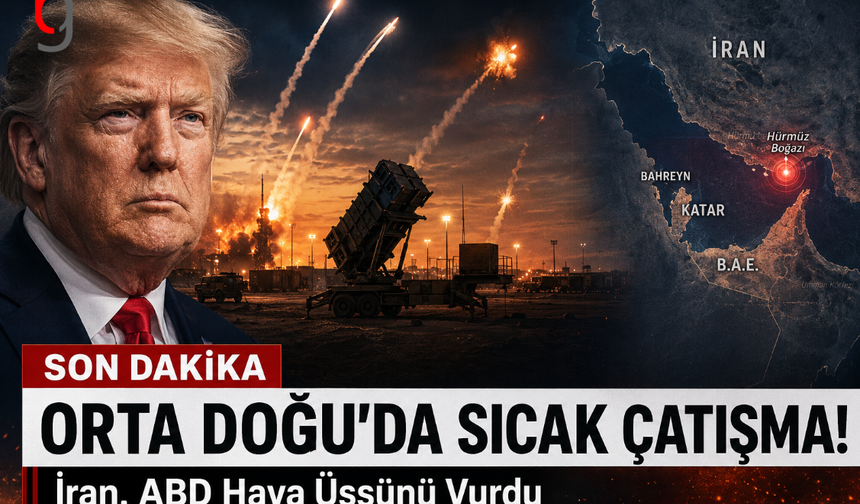 Son Dakika: Orta Doğu'da Sıcak Çatışma! İran ABD Hava Üssünü Vurdu