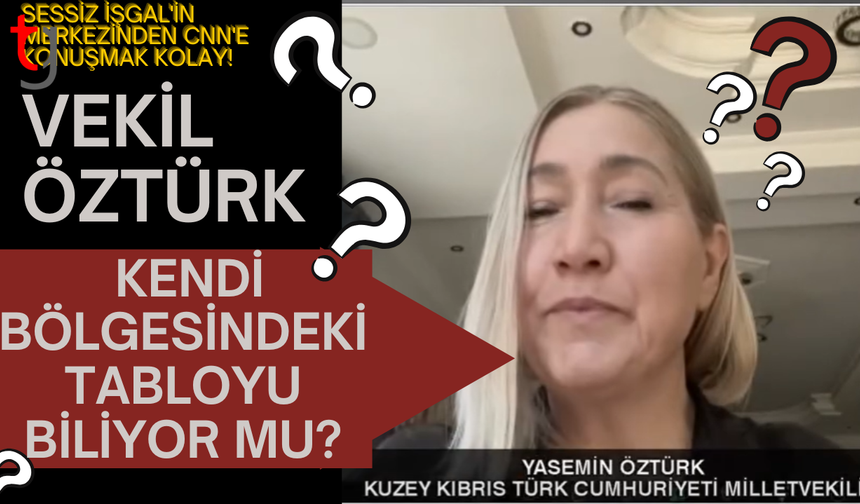 Vekil Öztürk kendi Bölgesindeki Tabloyu Biliyor Mu?