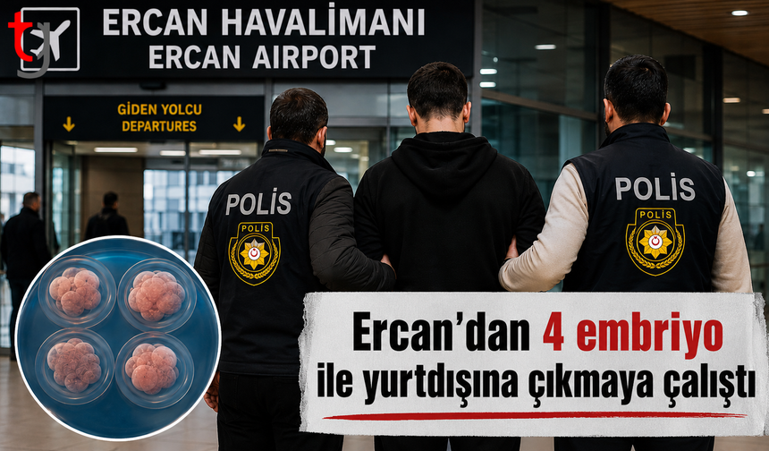 4 Embriyo ile Yurtdışına Çıkmaya Çalıştı