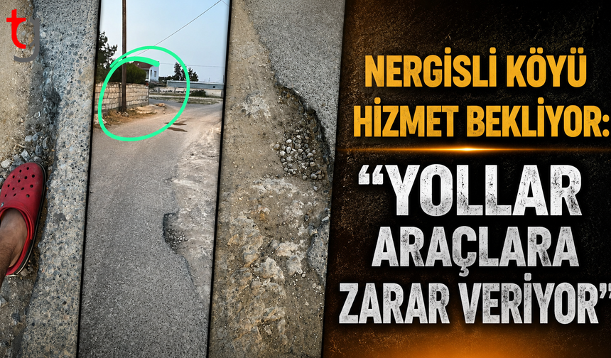 Nergisli Köyü Hizmet Bekliyor: “Yollar Araçlara Zarar Veriyor”