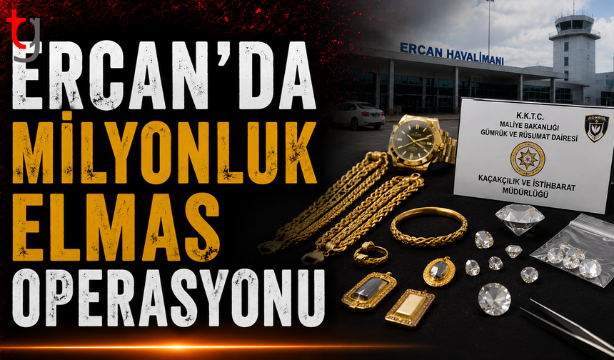 ERCAN’DA MİLYONLUK KAÇAKÇILIK OPERASYONU: DEĞERLİ TAŞ VE ALTINLARA EL KONULDU