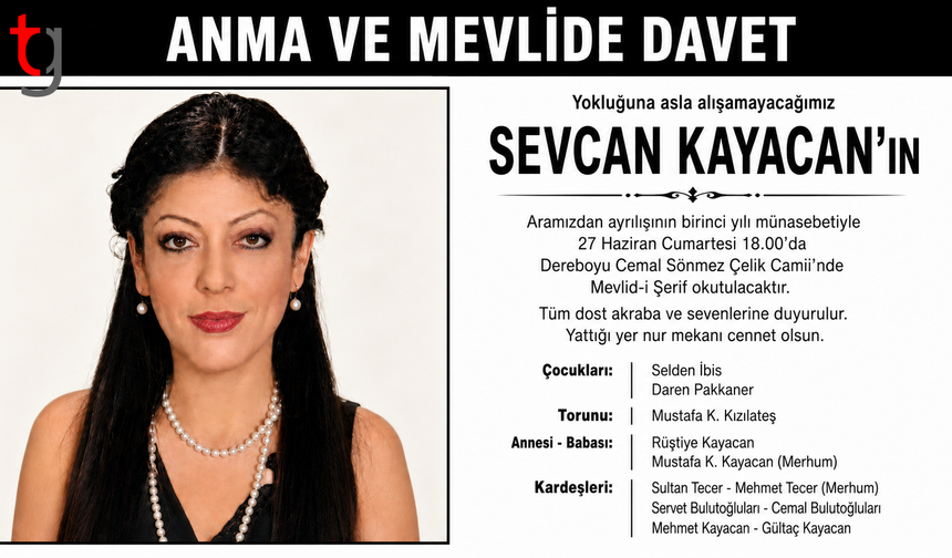 Anma ve Mevlide Davet