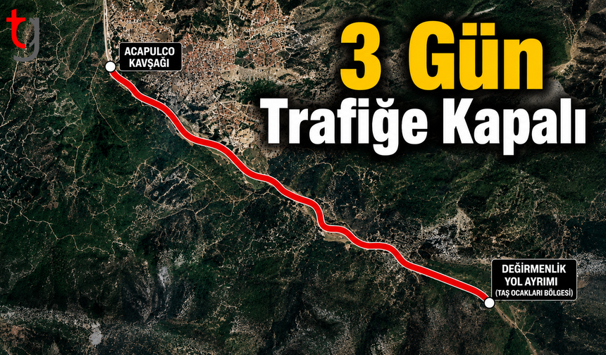 Girne-Değirmenlik Dağ Yolu 3 Gün Trafiğe Kapalı
