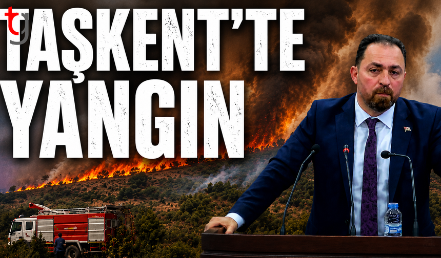 Taşkent'te Yangın: Halk Helikopter Desteği İstedi