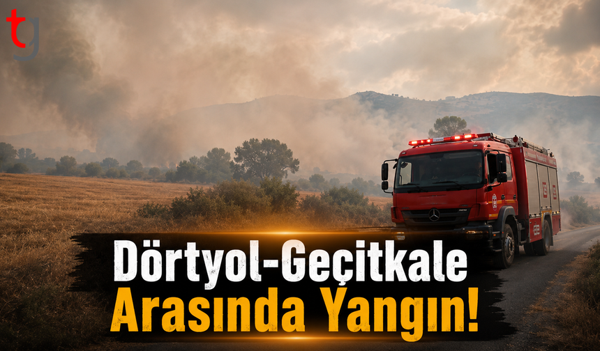 Dörtyol-Geçitkale Arasında Yangın