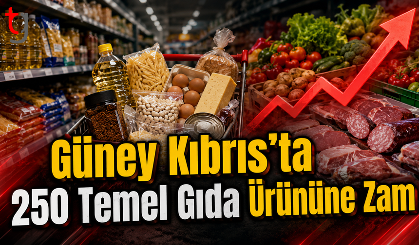 Güney Kıbrıs’ta 250 Temel Gıda Ürününe Zam