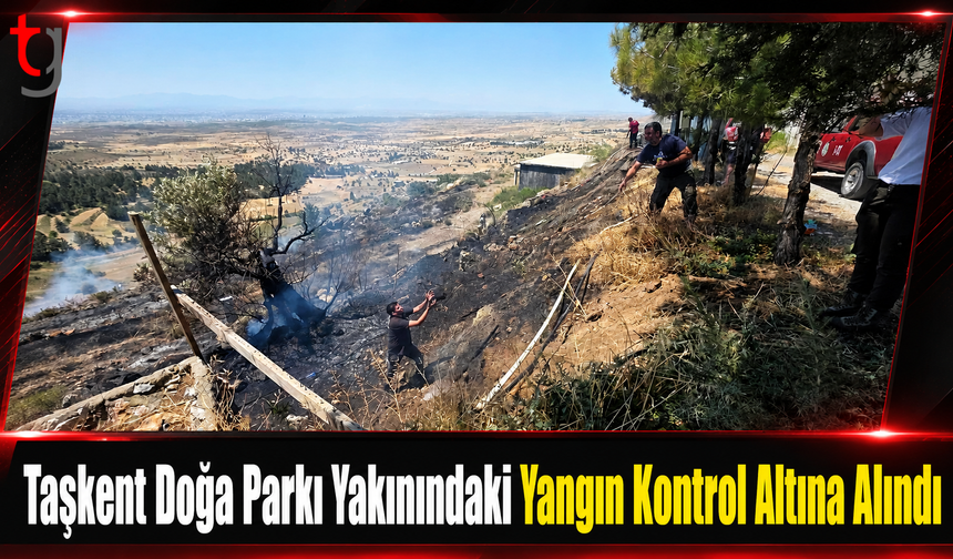 Taşkent’te Korkutan Yangın: Alevler Hayvanlara Metreler Kala Durduruldu