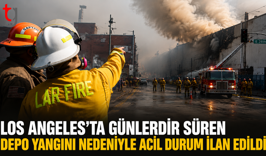 Los Angeles’ta Günlerdir Süren Depo Yangını Nedeniyle Acil Durum İlan Edildi