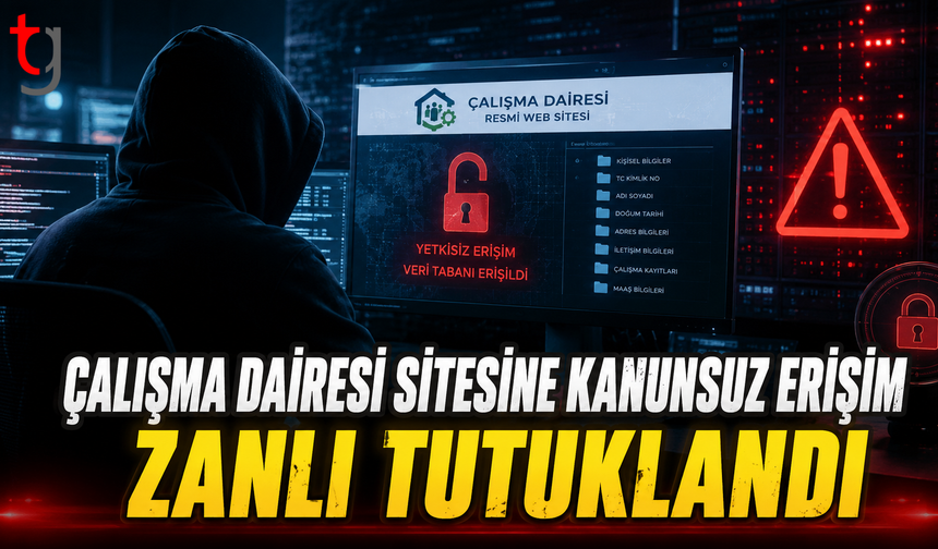 Çalışma Dairesi Sitesine Kanunsuz Erişim: Zanlı Tutuklandı