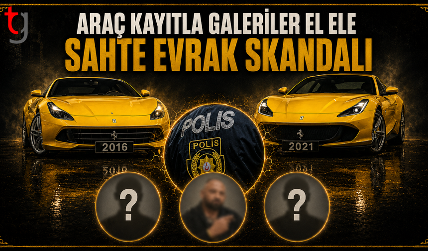 Güzelyurt’ta Ferrari Satışı Üzerinden Sahte Evrakçılık