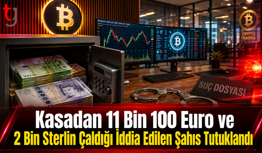 Kasadan 11 Bin 100 Euro ve 2 Bin Sterlin Çaldığı İddia Edilen Şahıs Tutuklandı