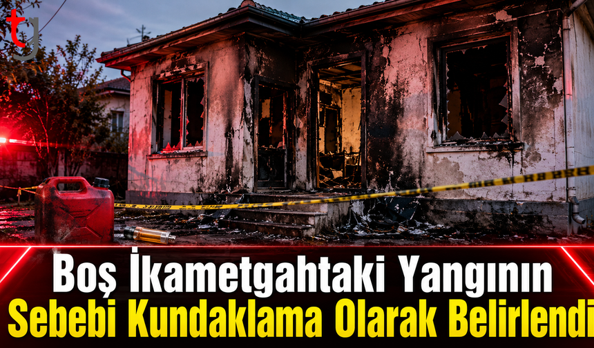 Boş İkametgahtaki Yangının Sebebi Kundaklama Olarak Belirlendi