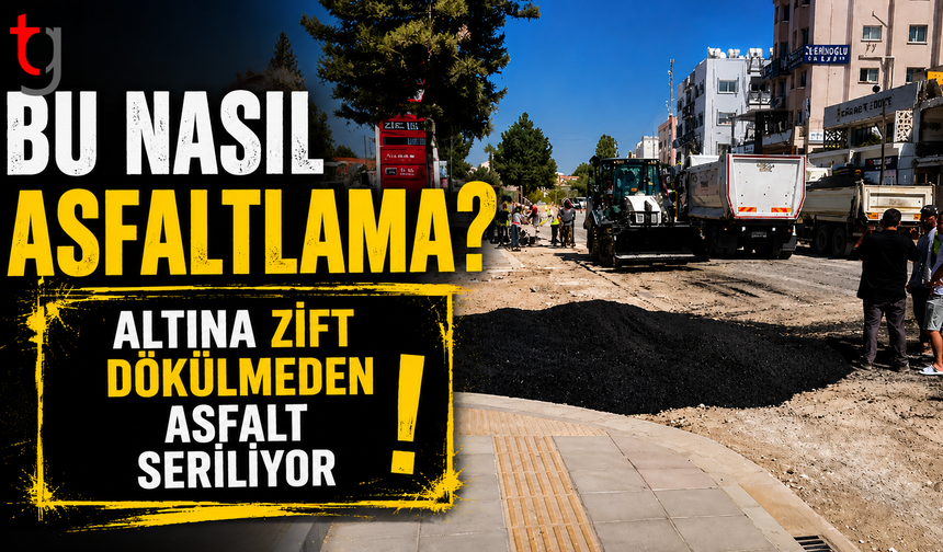 Bu Nasıl Asfaltlama? Altına Zift Dökülmeden Asfalt Seriliyor İddiası
