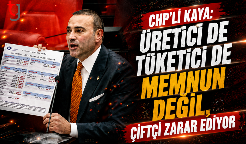 CHP’li Kaya: "Üretici de Tüketici de Memnun Değil, Çiftçi Zarar Ediyor"