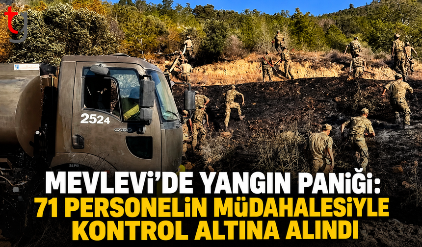 Mevlevi’de Yangın Paniği: 71 Personelin Müdahalesiyle Kontrol Altına Alındı