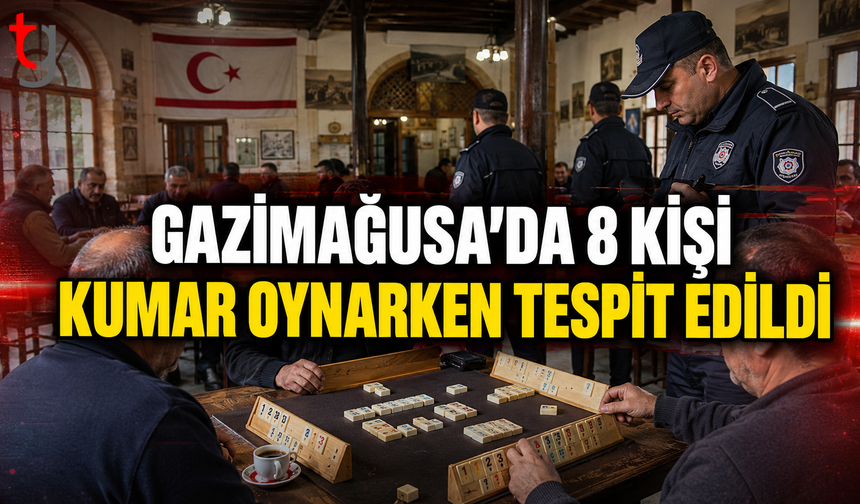 Gazimağusa’da Kumar Denetimi: 9 Kişiye İşlem