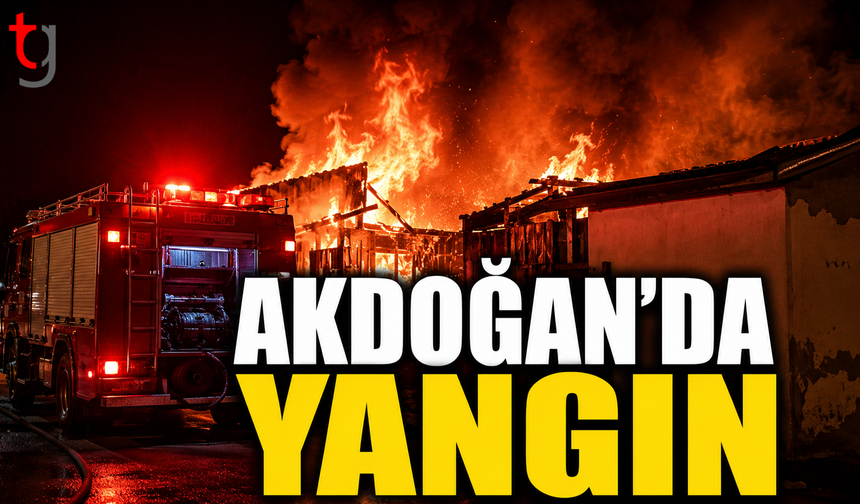 Akdoğan’da Çöplükte Başlayan Yangın Araziye Sıçradı