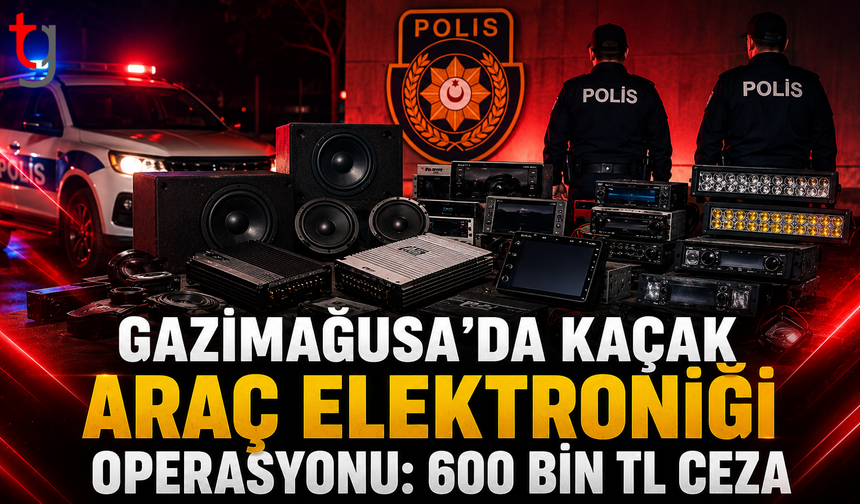Gazimağusa’da Kaçak Araç Elektroniği Operasyonu: 600 Bin TL Ceza