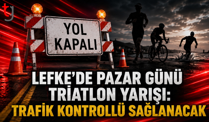 Lefke’de Pazar Günü Triatlon Yarışı: Trafik Kontrollü Sağlanacak