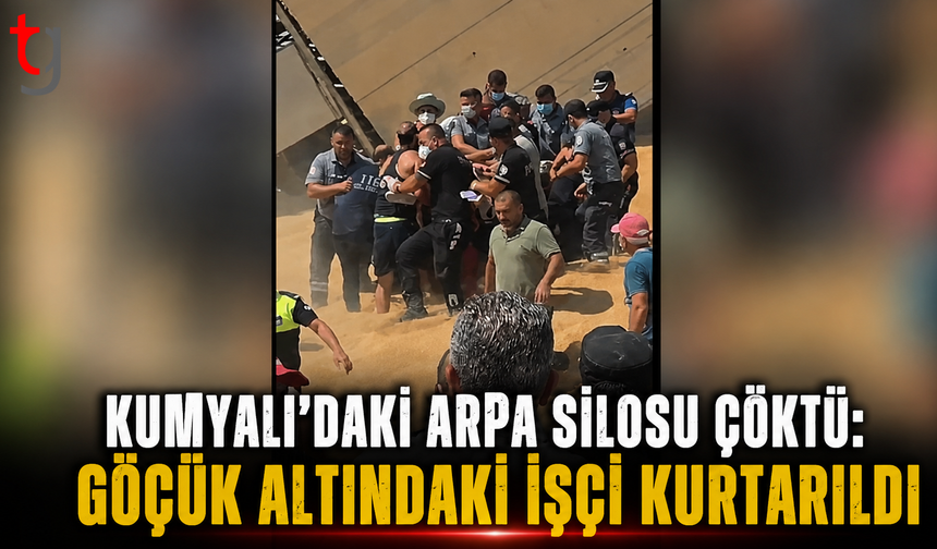 Kumyalı’daki Arpa Silosu Çöktü: Göçük Altındaki İşçi Kurtarıldı