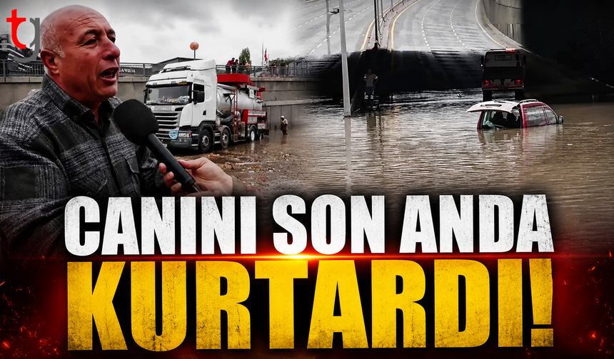Ankara’da Araç Suya Gömüldü!