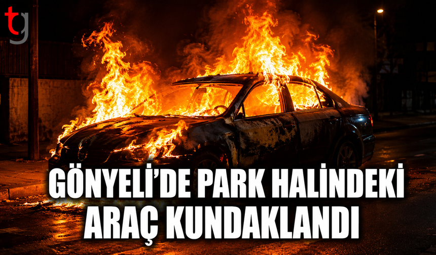 Gönyeli’de Park Halindeki Araç Kundaklandı