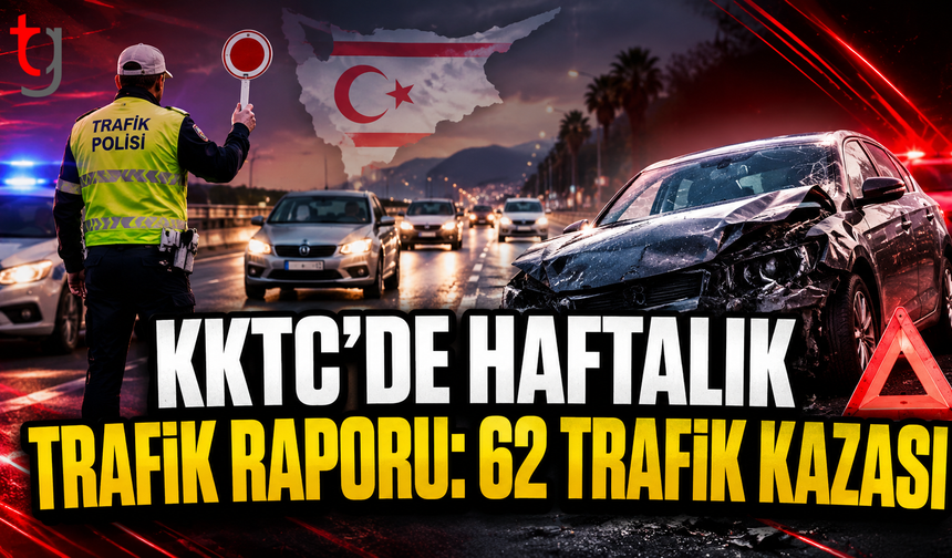 KKTC’de Bir Haftada 62 Trafik Kazası