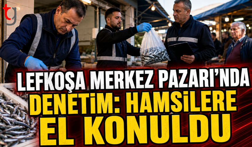 Lefkoşa Merkez Pazarı’nda Denetim: Hamsilere El Konuldu