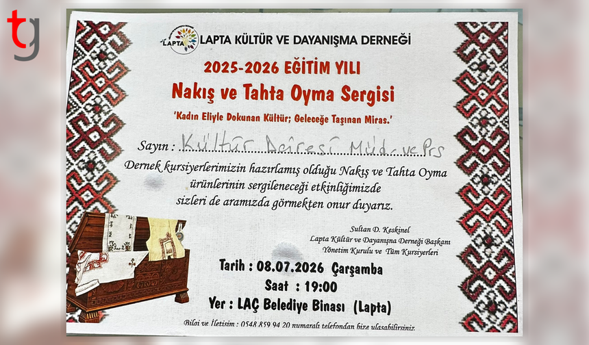 Lapta’da Nakış ve Tahta Oyma Sergisi Düzenleniyor