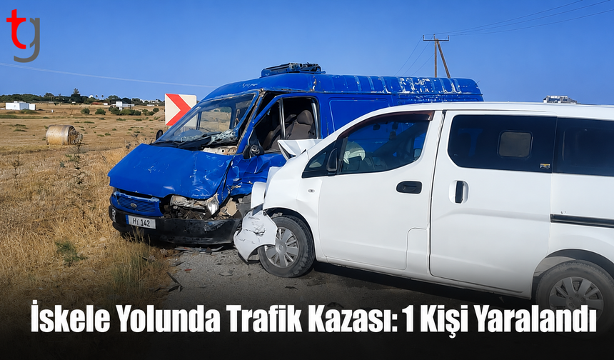 İskele - Mağusa Anayolunda Trafik Kazası: 1 Kişi Yaralandı