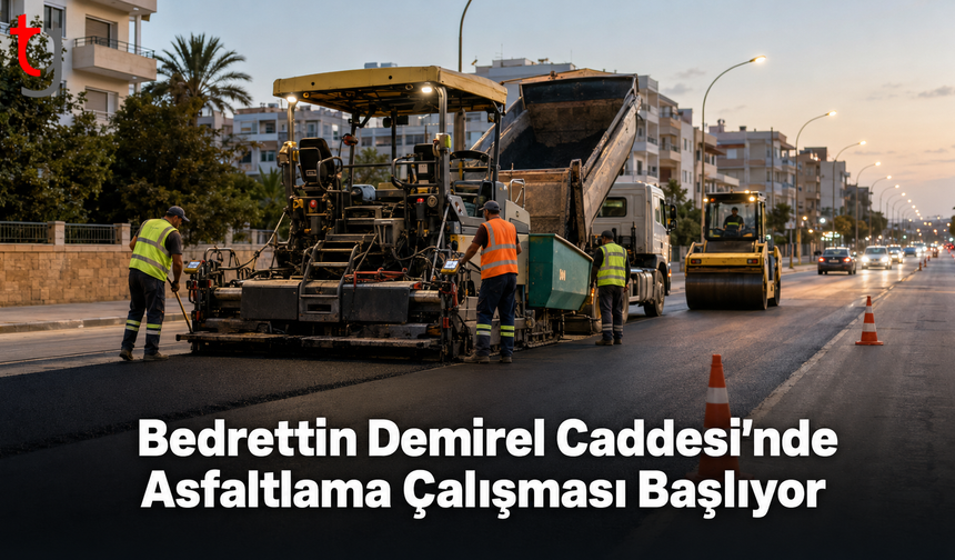 Bedrettin Demirel Caddesi’nde Asfaltlama Çalışması Başlıyor