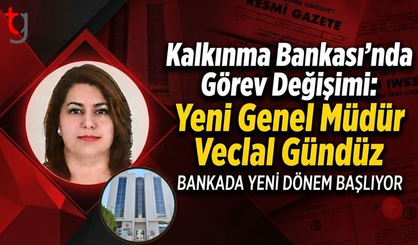 Kalkınma Bankası’nda Görev Değişimi: Yeni Genel Müdür Veclal Gündüz