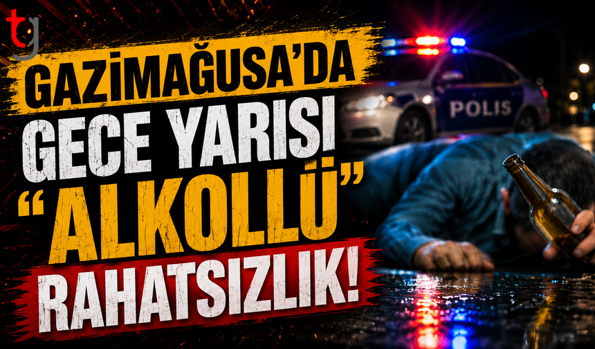 Gazimağus'da Gece Yarısı "ALKOLLÜ" Rahatsızlık!