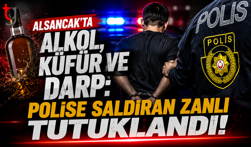 Alsancak'ta Alkol, Küfür ve Darp: Polise Saldıran Zanlı Tutuklandı!