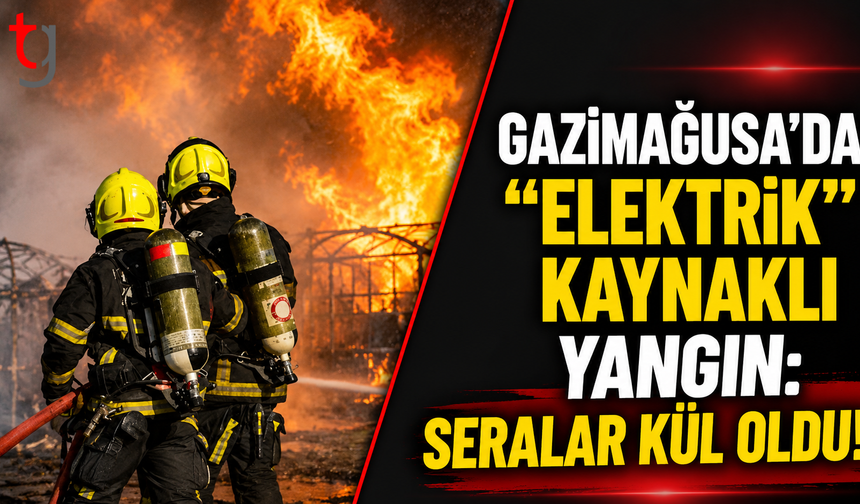 Gazimağusa’da "Elektrik" Kaynaklı Yangın: Seralar Kül Oldu!